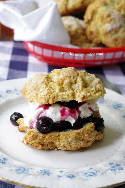 Vanilla Bean Blueberry Shortcakes