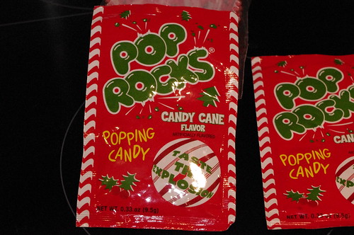 Candy Cane Pop Rocks Cupcakes