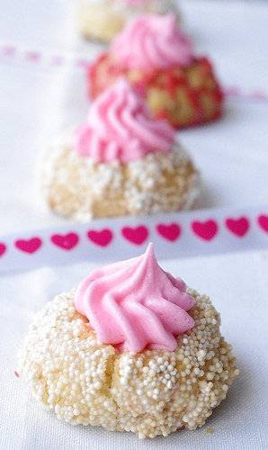 Valentine's Day Thumbprint Cookies