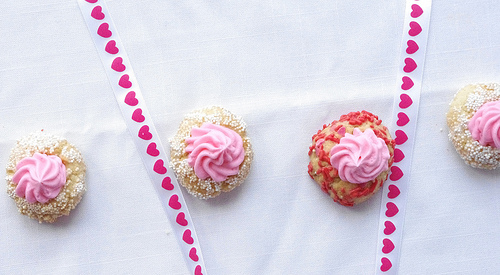 Valentine's Day Thumbprint Cookies