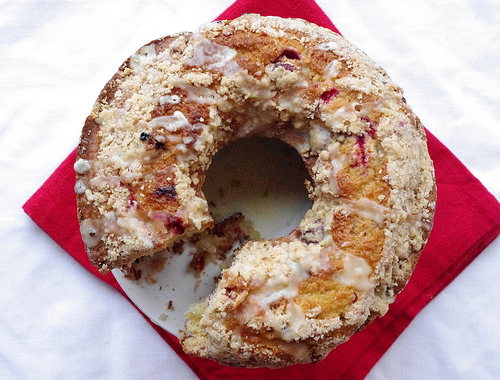Cranberry Orange Streusel Cake