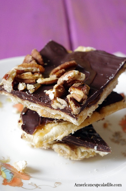 Saltine Pecan Caramel Bark