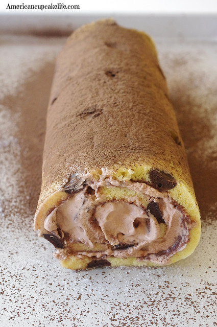 Chocolate Almond Swiss Roll