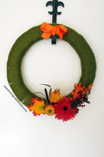 Autumn Yarn Wreath