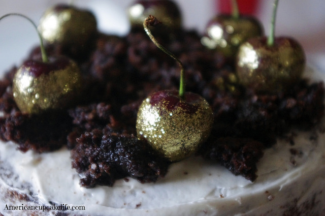 Chocolate Cherry Kirsch Cake