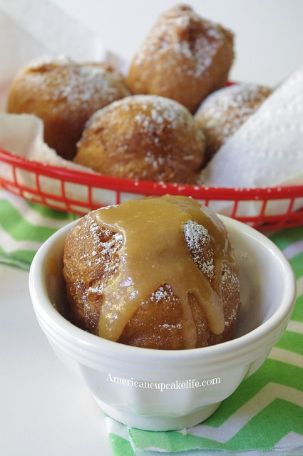 Beignets with Salted Caramel Sauce