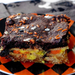 Candy Corn Oreo Brownies