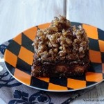 Kit Kat & Caramelized Cocoa Krispie Brownies