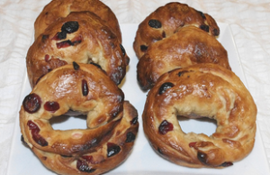 Homemade Cranberry Orange Bagels