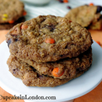 Reeses Pieces Oatmeal Cookies