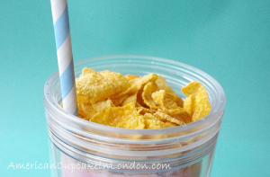 Raspberry Cornflake Breakfast Smoothie
