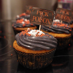 Orange Velvet Halloween Cupcakes