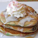 Christmas Cake Batter Pancakes