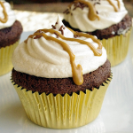Chocolate Peanut Butter Cookie Dough Cupcakes