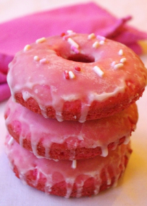 Pink Velvet Donuts