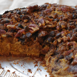 Pumpkin Pie with Crunchy Pecan Topping