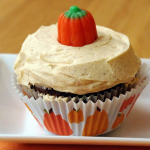 Chocolate Pumpkin Spice Cupcakes