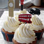 Royal Wedding Bubbly Peach Cupcakes