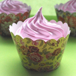 Strawberry & Basil Chiffon Cupcakes