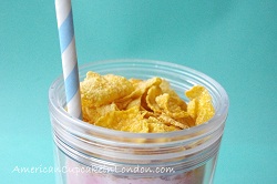 Raspberry Cornflake Breakfast Smoothie