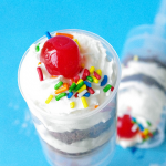 Birthday Brownie Sundae Push Pops