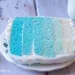 Gender Reveal Ombre Cake