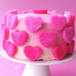 Valentine’s Sugar Heart Cake