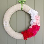 Ombre Felt Flower Wreath
