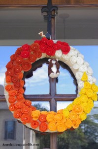 Autumn Rose Wreath