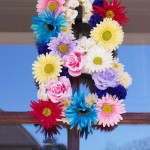 Floral Monogram Wreath