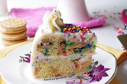 Golden Oreo Funfetti Layer Cake