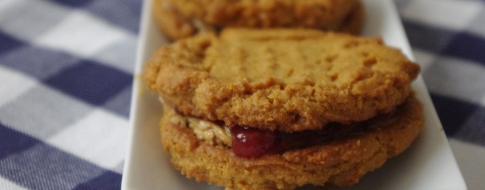 Flourless PB&J Cookies